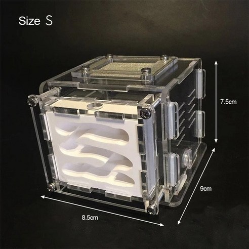 개미집 개미사육장 자연관찰 DIY 아크릴 개미 농장 석고 생태 애완 동물 둥지 먹이 주는 곤충 별장 성, 1.S, 1.S