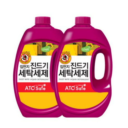 아토세이프 드럼겸용 집먼지진드기 세탁세제 본품, 2.5L, 4개