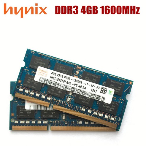 DDR38GB 하이닉스 칩셋 노트북 메모리 모듈 SODIMM RAM 2GB 4GB 8GB PC3L 12800S DDR3 2G 4G 8G 1600 Mhz, 5.4G 2R PC3L 1600X1pcs