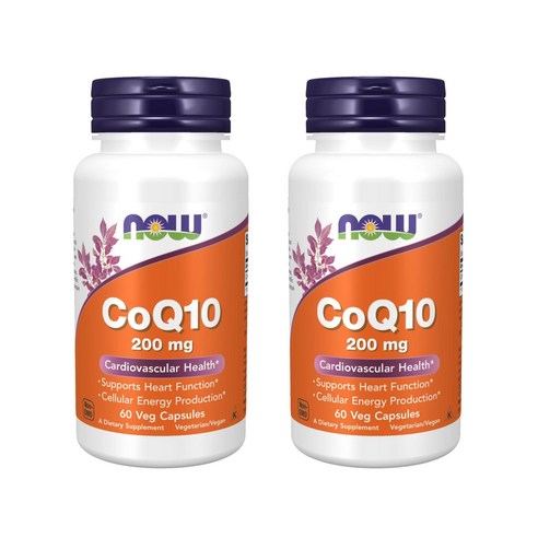 나우푸드 CoQ10 200mg 베지 캡슐 비건, 60캡슐, 2개