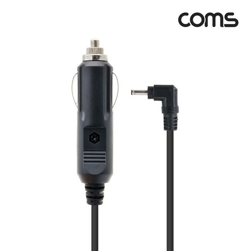 Coms TB599 차량용 DC 12V 시가 전원 케이블 3m, 1개