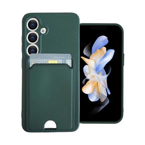 갤럭시 S24+를 위한 세련된 보호 및 편리한 파스텔 쉴드 젤리 카드 케이스