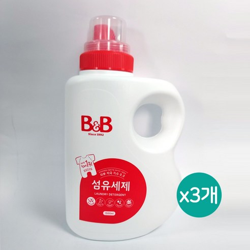 비앤비 섬유세제, 1500ml, 3개