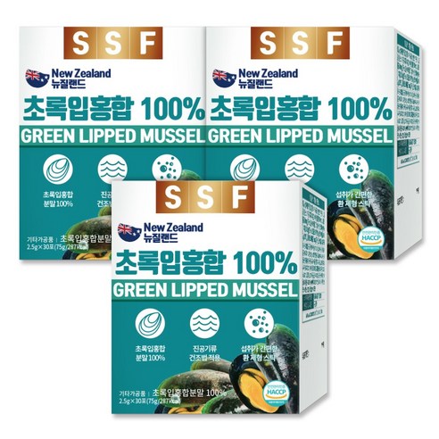 순수식품 뉴질랜드 초록입홍합, 2.5g, 90개