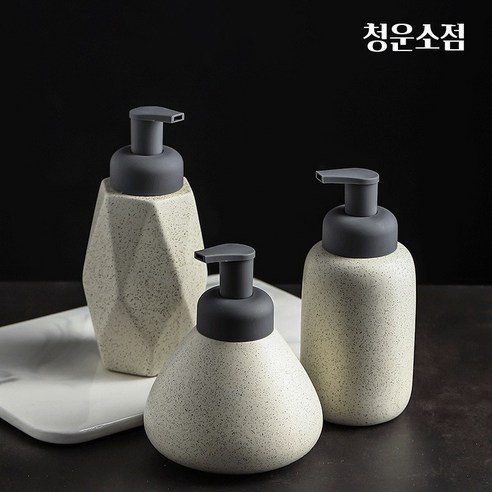 청운소점 세라믹 호텔식 다용도 디스펜서, 1개, 스톤 물방울 360ml