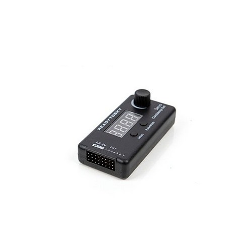 [RTS] Digital Servo Tester/ESC Synchronizer(7 Servo/ESC/800~2200us) - 멀티콥터용