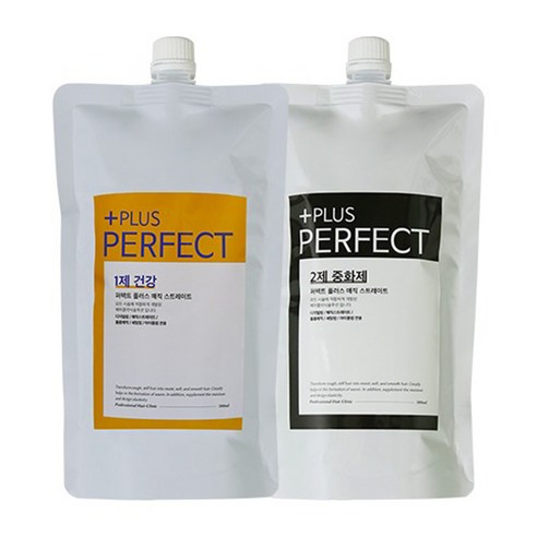 퍼펙트 플러스 탄머리 복구매직 건강모 1제500ml+2제500ml, 퍼펙트 플러스 탄머리 복구매직 건강모 1제500ml+2, 1개