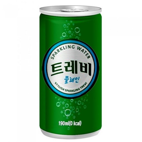 롯데 트레비 플레인 탄산수 190ml X 30캔, 30개