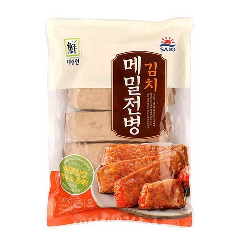 대림선 김치 메밀전병 1200g, 5팩, 5개, 1.2kg