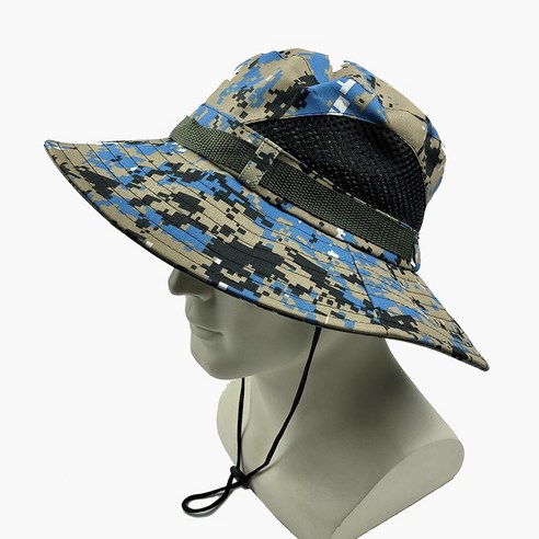 [LF] 아웃도어 여름 챙 카모플라쥬 메쉬 캠핑여행 등산 낚시 비치 남성 여성 모자 폴딩 선캡, Camou 02