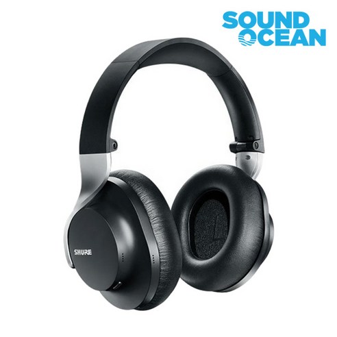 슈어 블루투스 헤드폰, 블랙, AONIC40