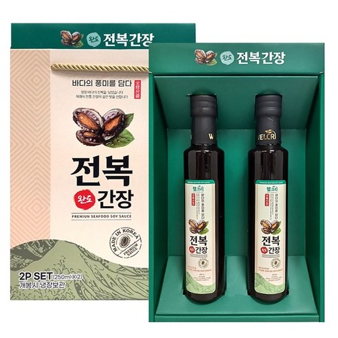 추석선물세트  완도 전복간장 250ml 2개입 선물세트 / 단체선물 답례품 / 우체국소포발송, 2개