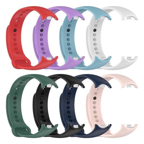 Z.DuDuZAZA Bands for Xiaomi Mi Band 8 - Strap with Stainless Steel Connector - Wristbands Replacemen, 색상-G