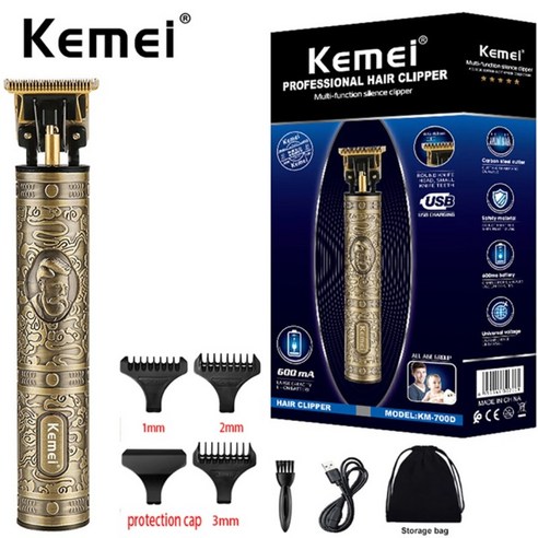 kemei hair cutting machine 개정된 아웃라이너 트리머 헤어 클리퍼 남성 전문 남성 트리머 수염 전기 클리퍼 barbe, 협력사, 상자6