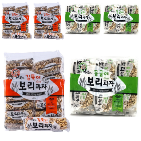 엉클팝 보리과자 길쭉이 400g + 동글이 400g