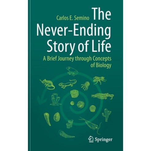 (영문도서) The Never-Ending Story of Life: A Brief Journey Through Concepts of Biology Hardcover, Springer, English, 9783030759681