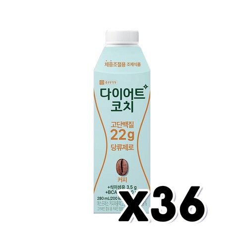 종근당건강 다이어트코치 커피, 280ml, 16개