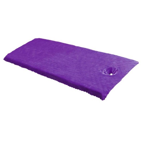 안마 침대를 위한 얼굴 구멍 폴리에스테 섬유를 가진 안마 테이블 장 덮개, 보라색