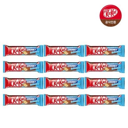 [골드중앙마켓] 킷캣 청키 쿠키앤크림, 38g, 24개