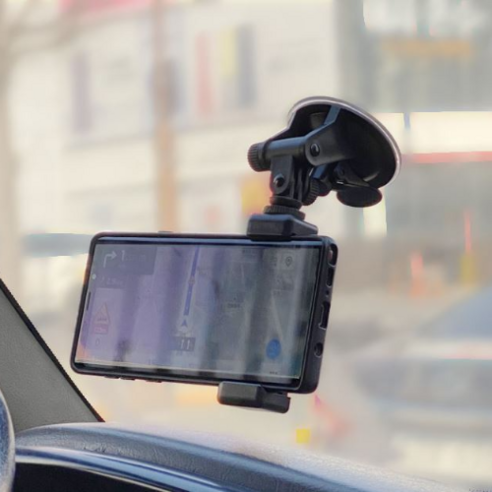 강력한고정 자동차 전면유리 흡착형 핸드폰 스마트폰 홀더 거치대 화물차 버스 트럭 승용차 유리 흡착식 휴대폰 거치대 견고한 고정, 강력 유리 흡착형 스마트폰 거치대, 1개 차량용 전자기기 Best Top5