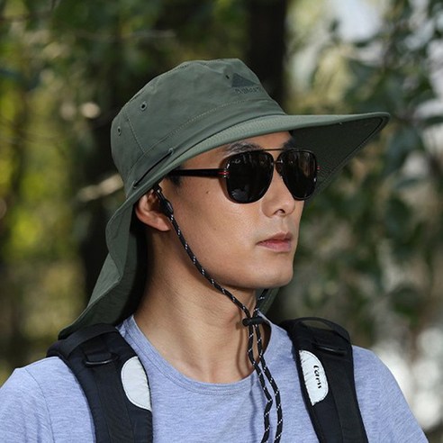 제이네오 서핑햇 자외선차단 챙넓은 모자 물놀이모자 오버핏 서프햇, 그린