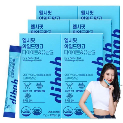 프롬바이오 선미의 디밥 헬시핏 와일드망고 다이어트 유산균, 30포, 6박스