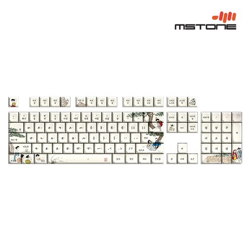 깊은 울림을 담은 타건, 엠스톤 그루브스톤 PBT 염료승화 GA 혜원 한영각인 키캡으로 완성하는 나만의 키보드 엠스톤키캡