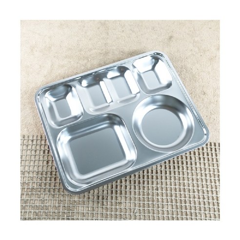 다용도 스테인리스 식판, 화인 스텐 식판 4찬으로 편리하고 위생적인 식사를!