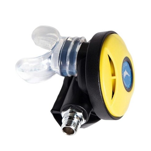 스쿠버 다이빙 레귤레이터 호흡 조절 가능한 컨트롤러 마우스 피스가있는 다이브 문어 레귤레이터 스쿠버, 노란색