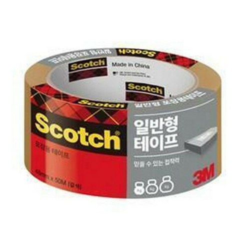 [3M] 포장용테이프3650 48mmx50m갈색, 2400760 48mmx50m 갈색