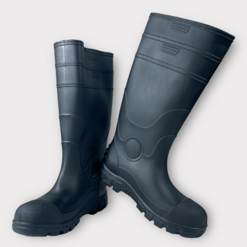 HOONYS 안전장화는 미끄럼방지와 방수 기능으로 안전하고 편안한 작업/주방용 남여공용 신발입니다.