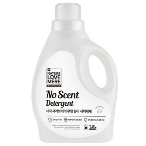 네이쳐러브메레 무향 유아세제 용기형, 1.8L, 1개