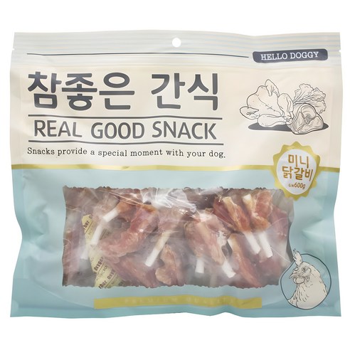 헬로도기 참좋은간식 강아지 건조간식, 미니닭갈비, 400g, 1개