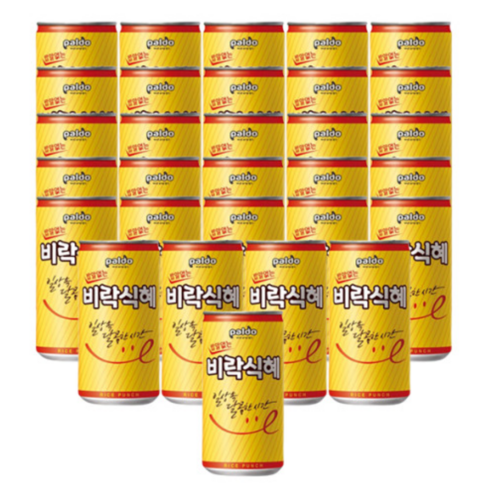 팔도 밥알없는 비락 식혜, 175ml, 60개