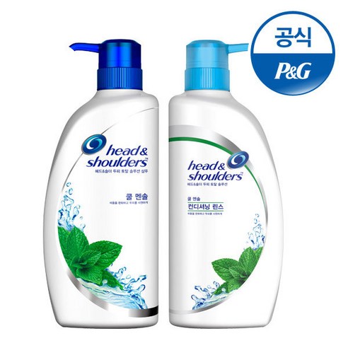 헤드앤숄더샴푸 헤드앤숄더 쿨 멘솔 샴푸 + 린스 850ml  Best 5