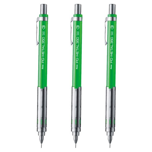 펜텔 PG - 메탈 350 샤프 D, 0.3mm, 3개