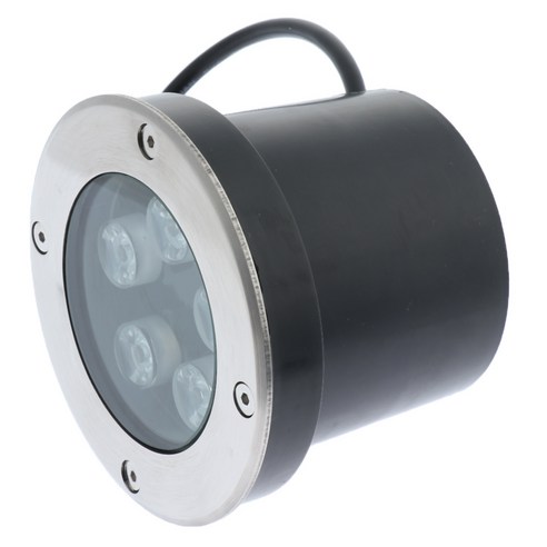 Ursmart 지상 램프 아래 LED 매장 된 빛 야외 경로 방법 정원 갑판, 설명, 5W 노란색