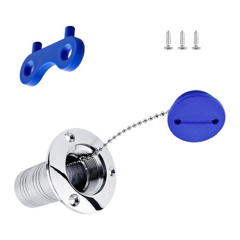 보트 데크 필/r 나일론/316 스테인리스/38mm/요트 캐러밴용 미러 폴리싱 키 캡 소켓 탱크 데크 필이 있는 트럭, 파란색, 나일론 + 스테인레스 스틸