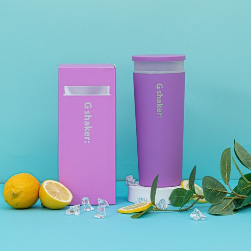 트윙고 G-쉐이커 텀블러 보온 보냉 스텐 진공 티 대용량 650ml, 퍼플