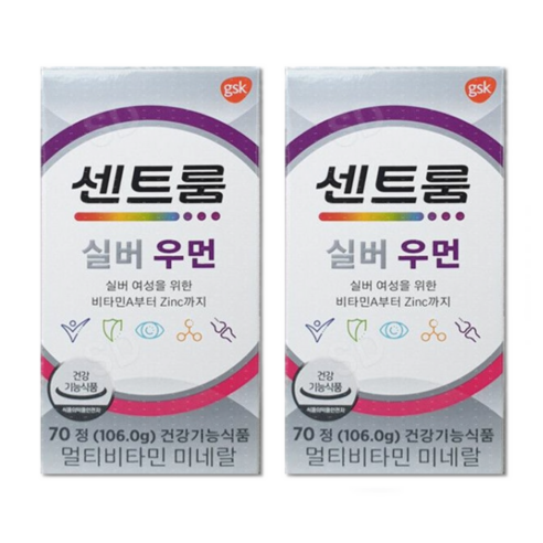 센트룸 실버 포우먼 70정, 2개