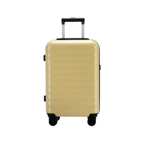 GinzaTravel 내구성이 뛰어난 스피너 휠 TSA 잠금 장치가 있는 50.8cm(20인치) 하드 사이드 캐리어 옐로우 내구성이 뛰어난 스피너 휠 Tsa Lock이 있는 하