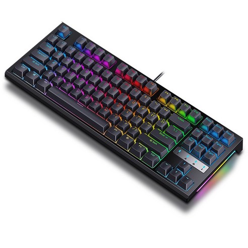 KEYXGSUL R87 RGB 핫스왑 풀윤활 게이밍 기계식 키보드 황축 KEYXGSUL R87 RGB 핫스왑 풀윤활 게이밍 기계식 키보드 황축