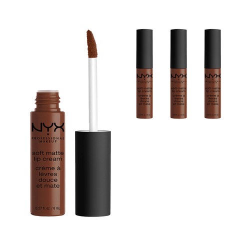 엔와이엑스 소프트 매트 립 크림 8ml, 4개, Berlin