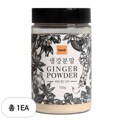 푸디 국내산 생강분말, 100g, 1개