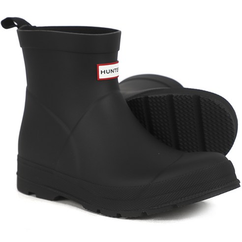 헌터 주니어 Play 레인부츠 Short Boot 올블랙