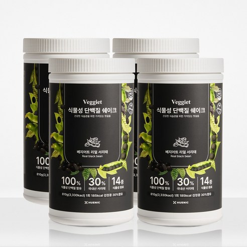 휴닉 베지어트 다이어트 단백질 쉐이크 서리태, 4개