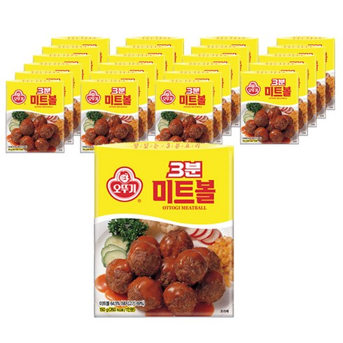 오뚜기 3분소스 미트볼, 150g, 96개