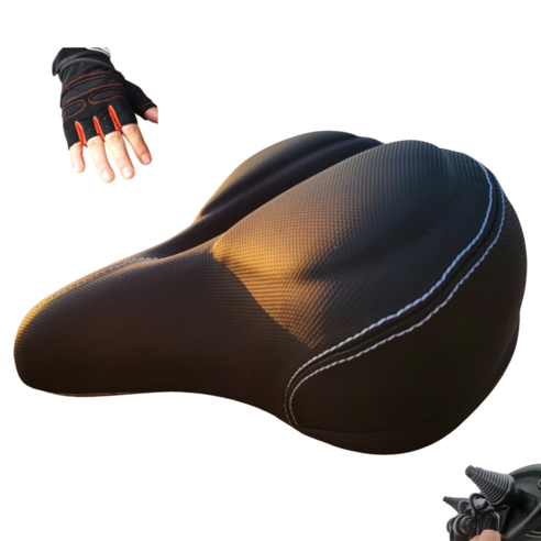 까도사 자전거안장 실내 전기 자전거 젤 안장쿠션, 푹신탄탄, 1개
