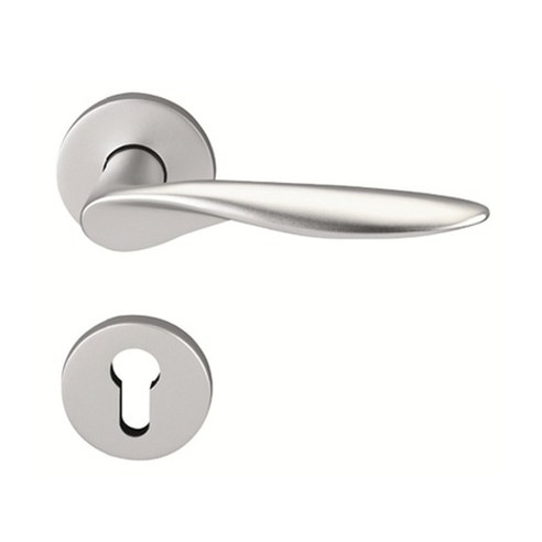 모티스 손잡이/분리형 모티스/모티스 레버/KSL-3137S 실버 모티스락, 백셋-55mm／디스턴스-72mm, 1개