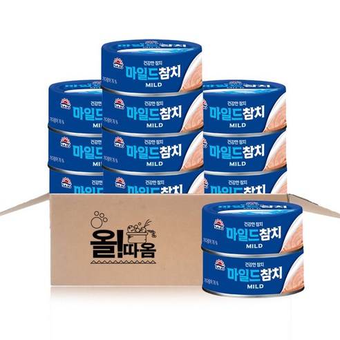 올따옴 사조 마일드참치 안심따개 85g 기획세트, 12개